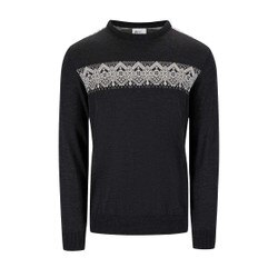 Dale of Norway Stenberg Sweater Men's in Dark Charcoal and Off White